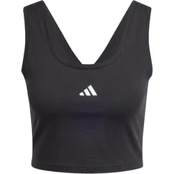 adidas Essentials Small Logo Tanktop Damen JE1321 - black/white L