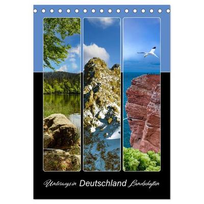 Unterwegs in Deutschland Landschaften (Tischkalender 2027 DIN A5 hoch), CALVENDO Monatskalender