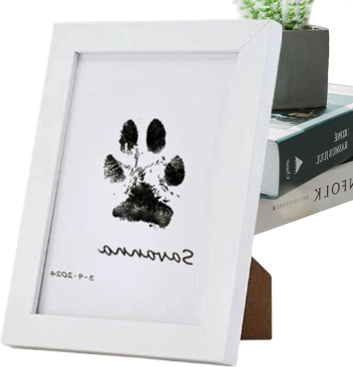 Fotolijst Huisdier Pootafdruk met Inkless Clean Touch Technologie