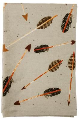 Paseo Road by HiEnd Accents "Paseo Road Tossed Arrow Southwestern 5 Piece Tea Towel Set, 28"" x 28"""
