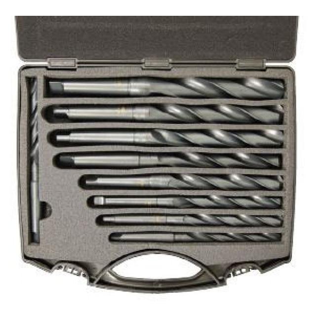 Elmag - HSS-Bohrerkassette MK 2 / MK 3, 9teilig, 14,5-30 mm (82032)