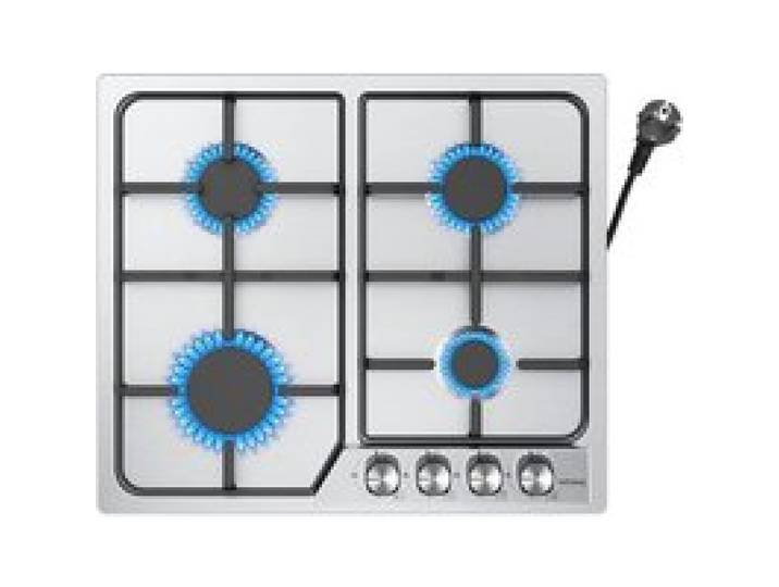 Plaque de Cuisson Gaz 4 Feux Encastrable - Table Gaz Inox 7200W - Gaz Naturel et Propane - 4 Brûleurs pour Cuisine Moderne