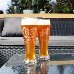 Luxentu Weizenglas Weißbierglas 0,5 Liter - 50. Jubiläum