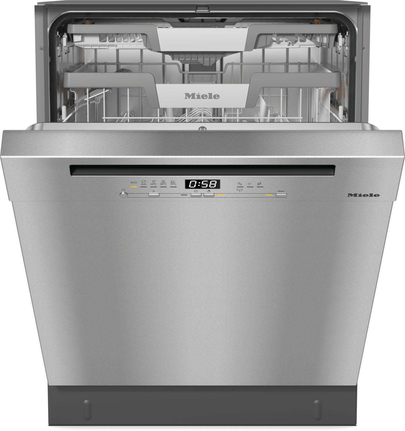 Miele G5833SCU Active Plus 60 cm Geschirrspüler unterbaufähig leise 14 Maßgedecke aquaStop Funktion (Edelstahl) 12845980
