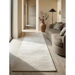 Läufer Kurzflor Creme 80x150 cm - DALAR   Kadima Design