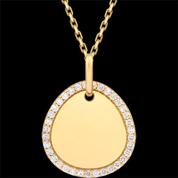 Edenly GravurfÃ¤hige Medaille Aveline â€“ 9-karÃ¤tiges Gelbgold (375/1000) und