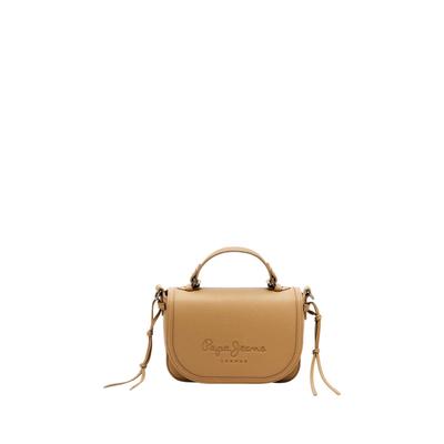 Handtasche PEPE JEANS "handbag ROSALIE KEY", Damen, Gr. onesize, beige (bare beige), 100% Polyurethan, Taschen Handtasche