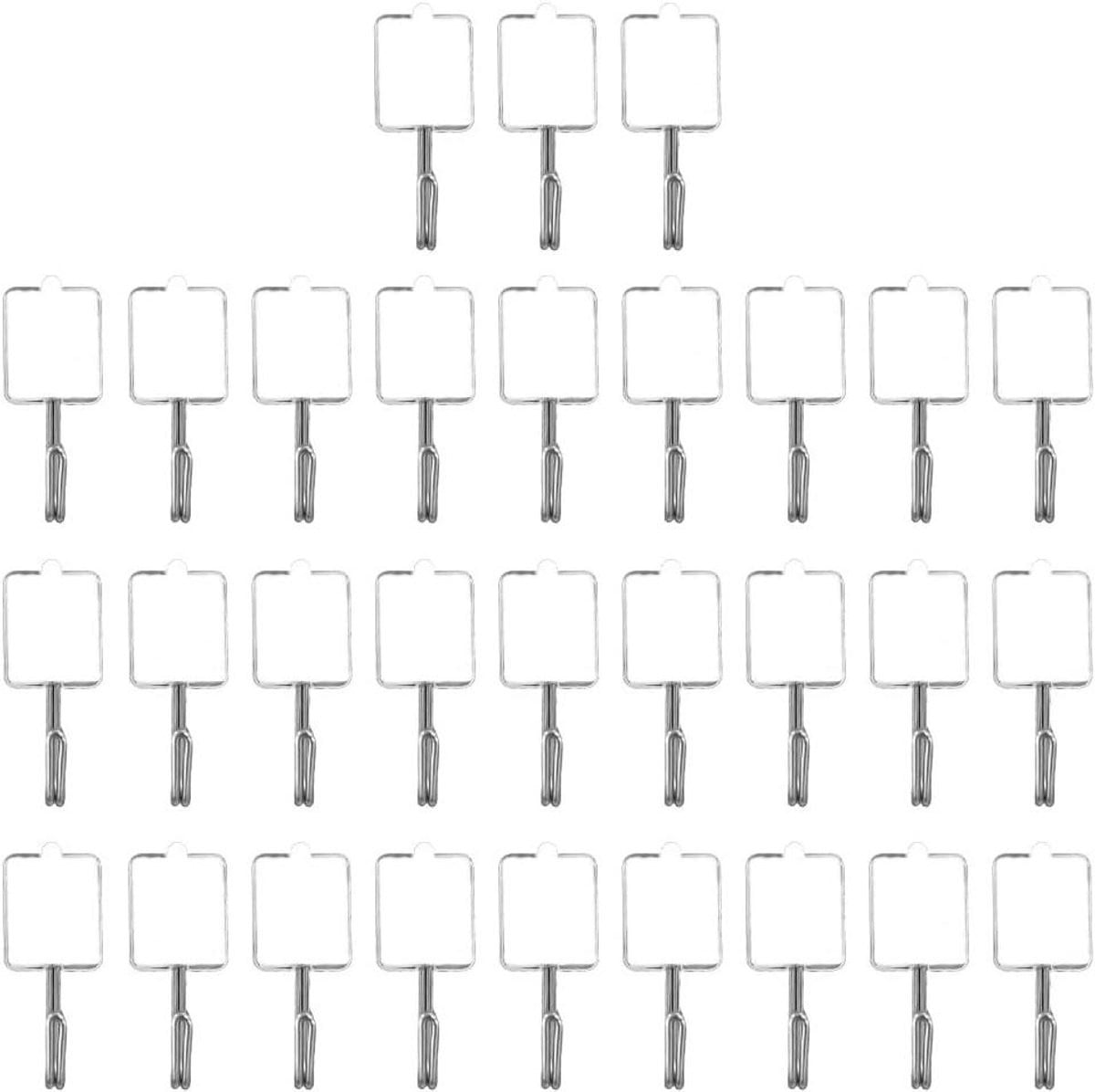 30 stuks Zelfklevende Wandhaken - Transparante Ophangclips voor Keuken en Badkamer