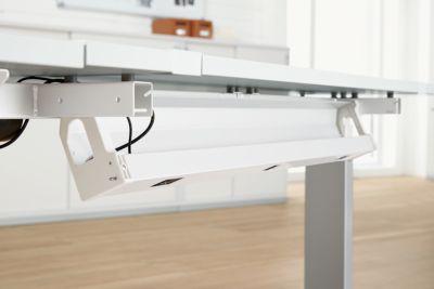 Schäfer Shop Genius Kabelkanal PLANOVA ERGOSTYLE, 718 mm, für 1200er Tisch, weiß