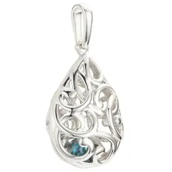 DIAMOUR Anhänger 1 Brillant ca. 0,30ct Silber 925
