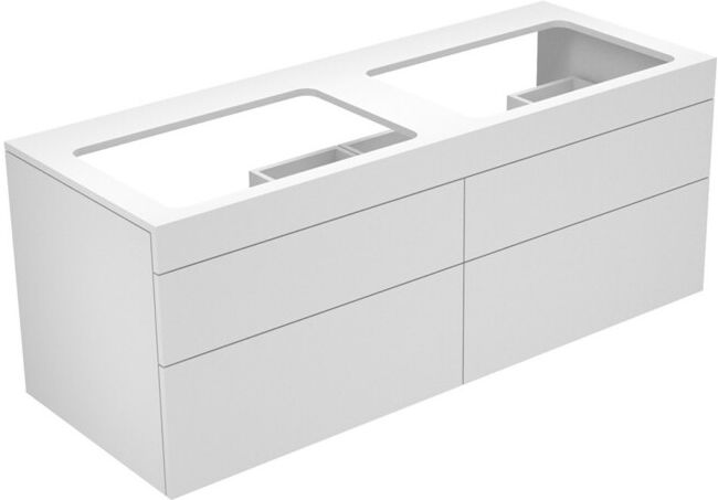 Keuco Meuble sous lavabo Edition 400 140x54,6x53,5cm, 2 tiroirs, Cash (31575180000)