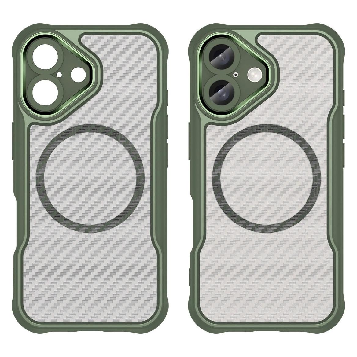 Hurtel Leading Series MagSafe Silicone Case for iPhone 16 Plus - Green (Apple iPhone 16 Plus) (52378748)