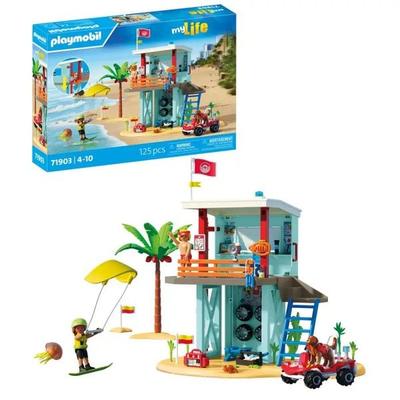 PLAYMOBIL 71903 Rettungsturm mit Beach buggy
