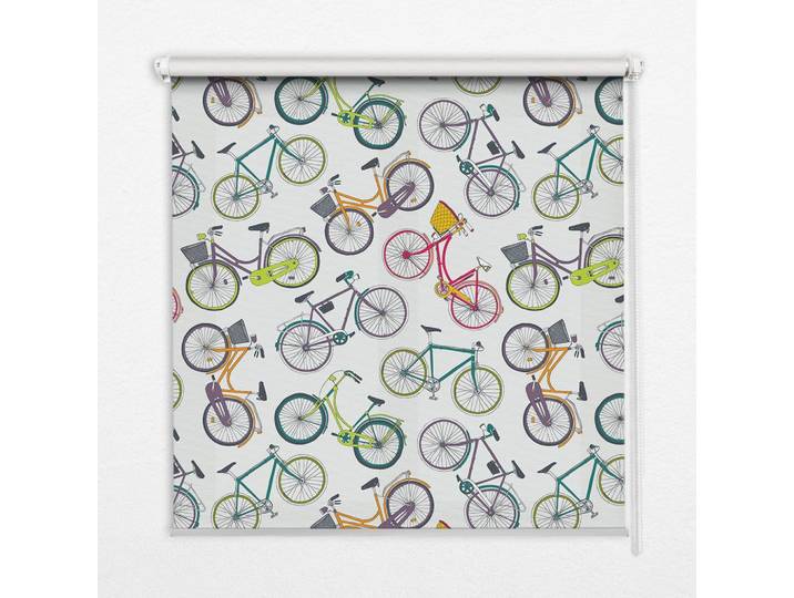 INNENROLLO - Fensterrollo - Rollo - 60x40 cm - Fahrräder