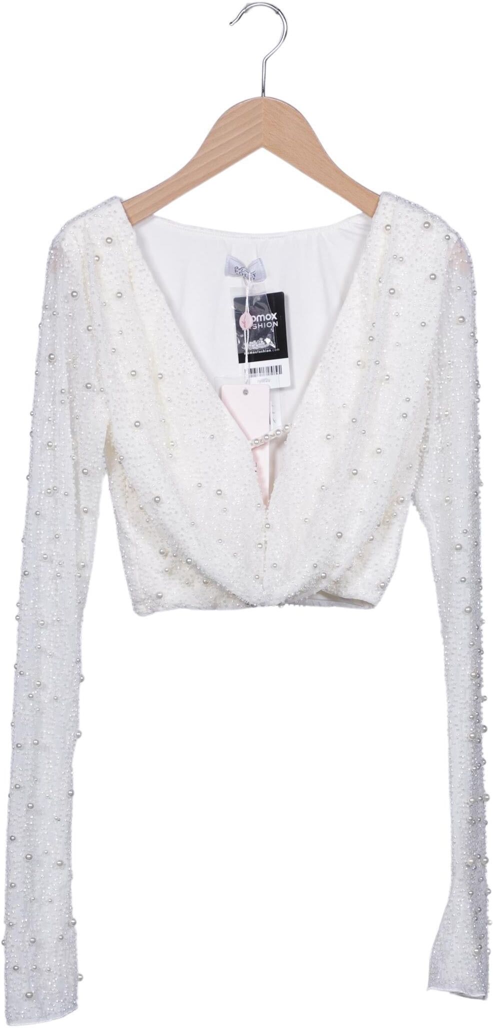 Oh Polly Damen Langarmshirt, Weiß, Gr. EU 34, Synthetik / Elasthan - Second Hand