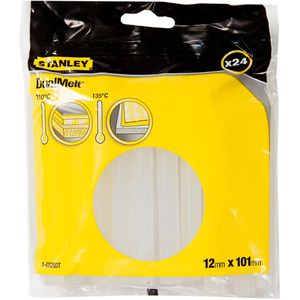 Stanley Heißklebesticks DualMelt, transparent, Ø 12mm, Länge 100mm, 24 Sticks