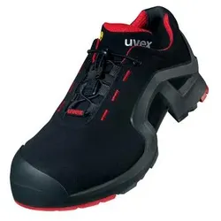 uvex 1 x-tended support Sicherheitsschuh S3 Halbschuh schwarz/rot 44 - 8516144 - schwarz/rot