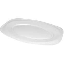 Party-Platte (XPS) oval weiß 45 x 30,5 cm