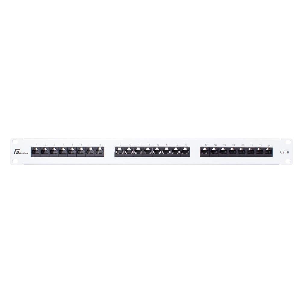 Getfort PATCH-PANEL UTP CAT.6 24 ANSCHLÜSSE GRAU PGF-6UTP24-B5-G (GETFORT)