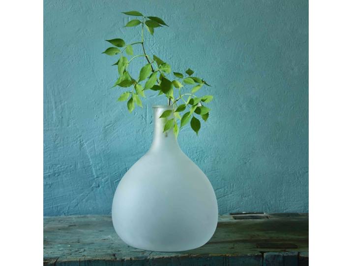 Vase bonbonne en verre dépoli 23 x 17 cm Swann