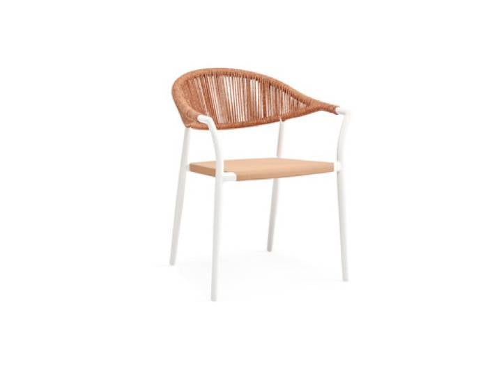 4er Set Suns Matera Dining Chair Aluminium/Rope