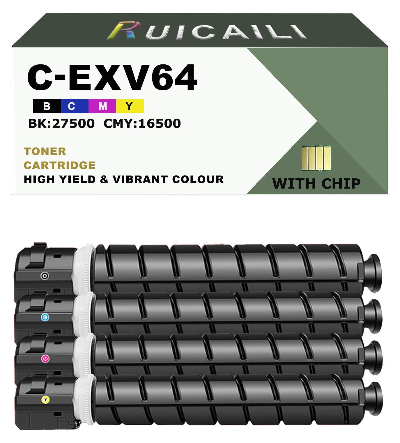 4er-Pack Tonerkartuschen C-EXV64 für Canon imageRUNNER