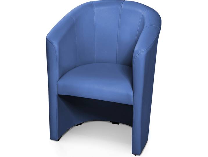 ABIZA Cocktailsessel, Material Kunstleder, blau