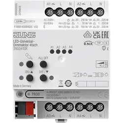 JUNG KNX Universal-Dimmaktor LED, 4fach, 4 TE 39004 1S R