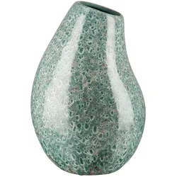 GILDE HANDWERK Vase Organic meergrüne Keramik Höhe ca 29 cm