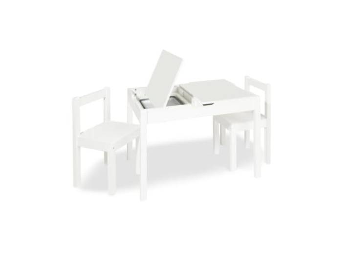 PINOLINO Linnea Kindertisch und Stühle, 3-teilig, Weiß Pinolino - Ref. 203424, 4035769056919, weiß, gemischte Materialien
