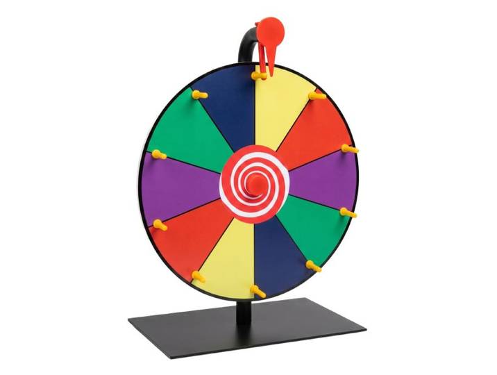 Relaxdays Roue de la fortune avec support