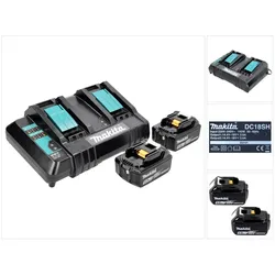 Makita, Werkzeugakku + Ladegerät, Power Source Kit (18 V)