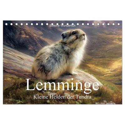 Lemminge - Kleine Helden der Tundra (Tischkalender 2027 DIN A5 quer), CALVENDO Monatskalender