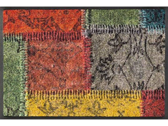 Wash+Dry Vintage Patches Tapis Del Sol\, Polyamide Dos : Caoutchouc Nitrile\, Multicolore\, 40x60cm