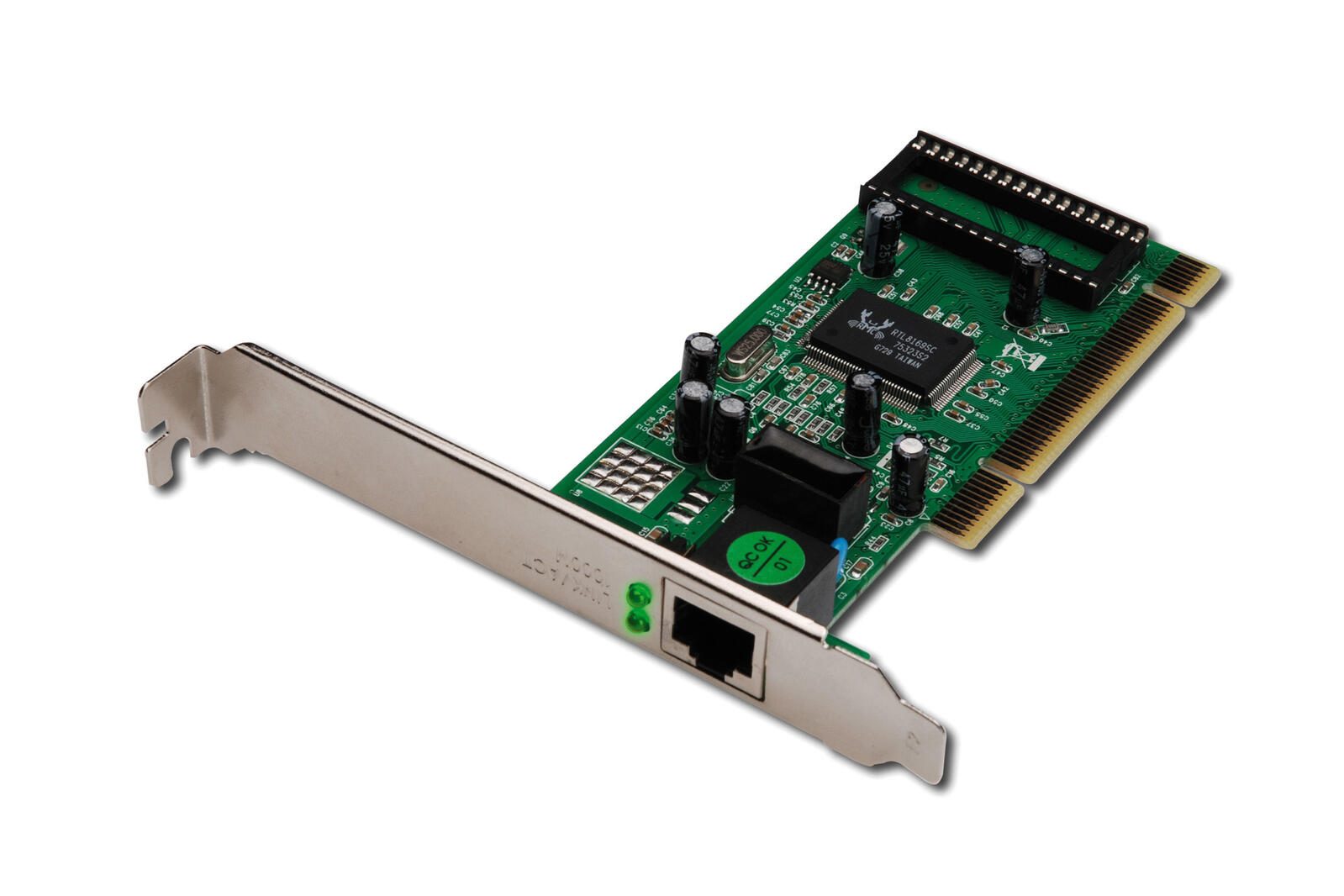 Digitus Single Port Gigabit Ethernet Netzwerkkarte, RJ45, PCI, Realtek Chipsatz DN-10110