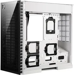 Geometric Future Future M6 Cezanne Mid Tower, pc-behuizing, verticaal luchtkanaalontwerp, ondersteuning voor 12/ (ATX, E-ATX, mATX, Mini-ITX), PC Gehäuse, Transparent, Schwarz, Weiss