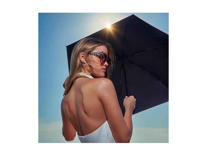 Taschenregenschirm KNIRPS US.050 mit UV-Schutz , schwarz, Ø:90cm, Regenschirme, Taschenregenschirm