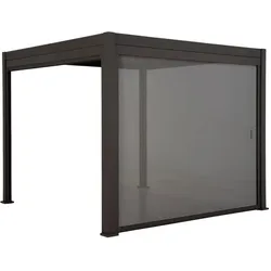 Mirador, Pavillon, 111 Sonnenschutzrollo 3,6 m Polyester PVC Anthrazit für Deluxe Pergola (360 cm, 360 cm)