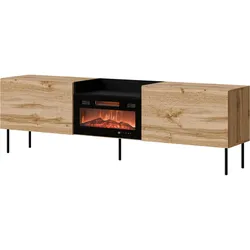 TV-LOWBOARD Kanton mit Kamin