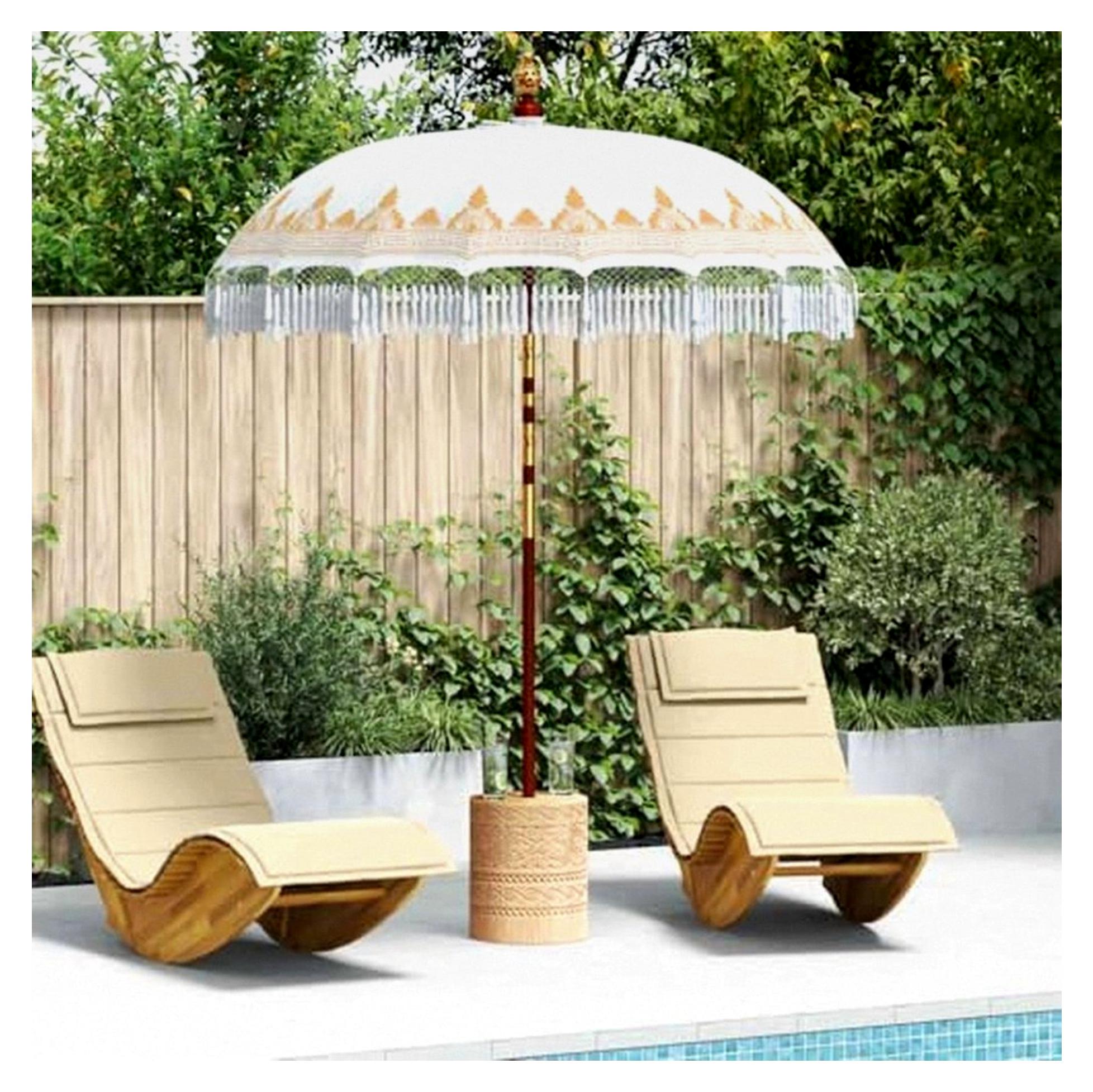 Balinesischer Sonnenschirm für Garten und Terrasse