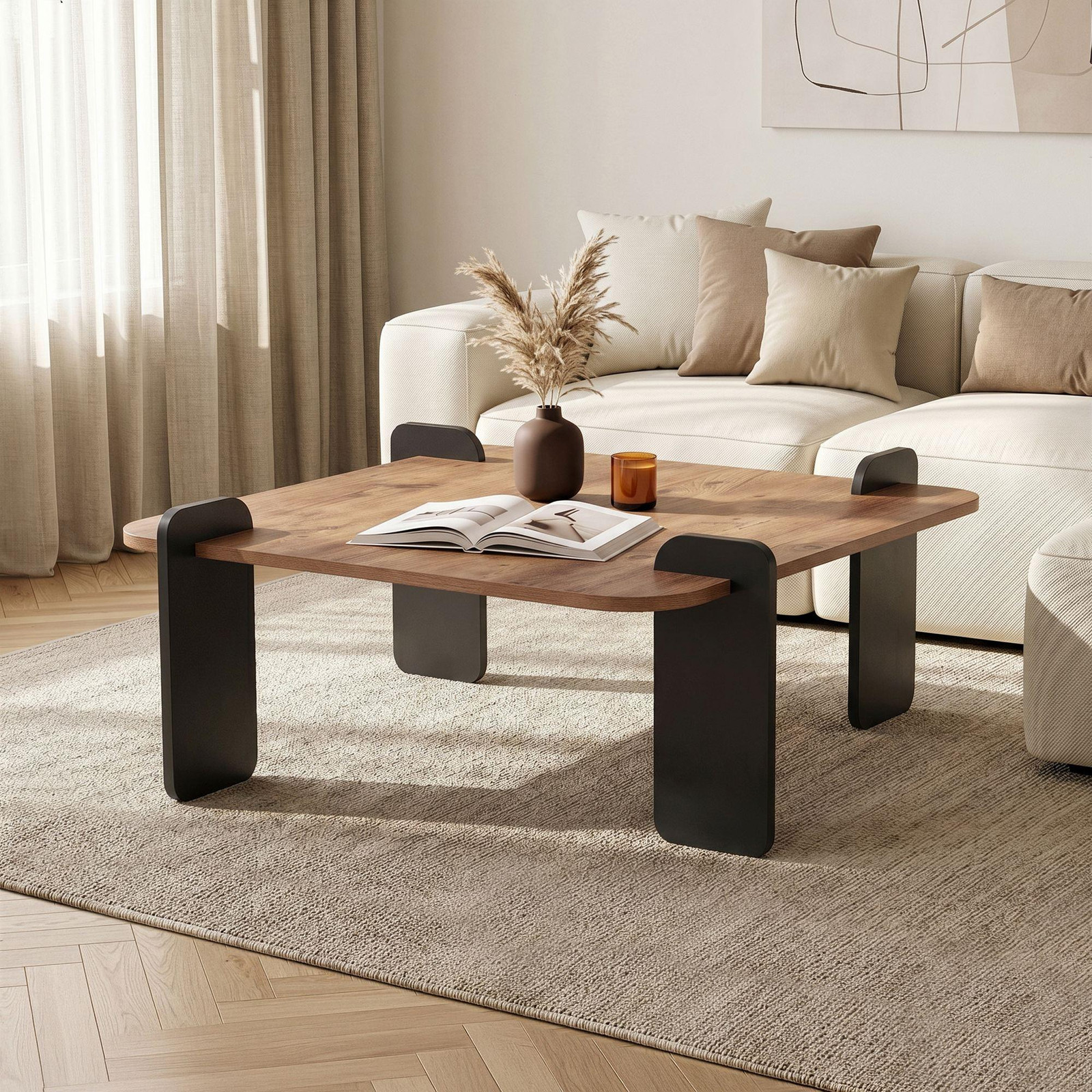Skye Decor Nesting Tafelset van 3 delen - Saffier Eikenhout