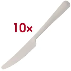 Papstar 10er-Pack Mehrweg-Messer 19,7 cm weiß weiß