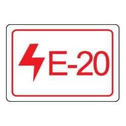 Brady Etiketten für Energiequellen, elektrischer Bereich (ENERGY TAG-E-20-19X13MM-SA/100)