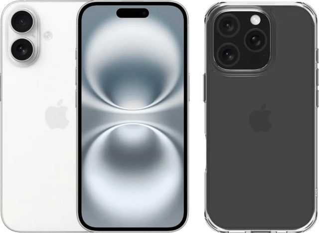 Apple iPhone 16 128GB Wit met Transparante Built Protective Back Cover