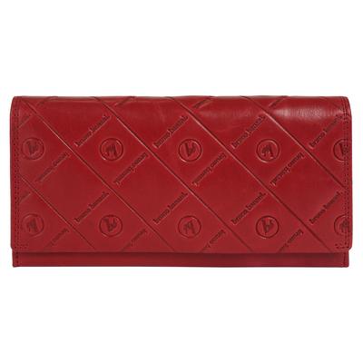 Geldbörse BRUNO BANANI "BRUNO BANANI Damen echt Leder", Damen, rot, Leder, leicht glänzend, unifarben, Kleinlederwaren, echt Leder