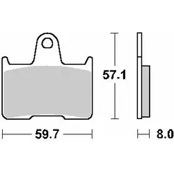 SBS Go Ahead, Bremsbeläge, (Semi-Metallisch)