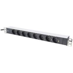 Digitus DN-95401 19 Zoll Netzwerkschrank-Steckdosenleiste 1 HE Schutzkontaktsteckdose inkl. 2 Metallhalterungen Schwarz