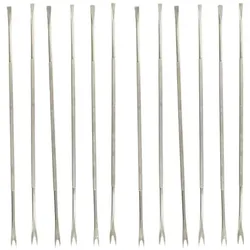 Fackelmann 12er-Set Muschelgabeln Edelstahl 18,5 cm
