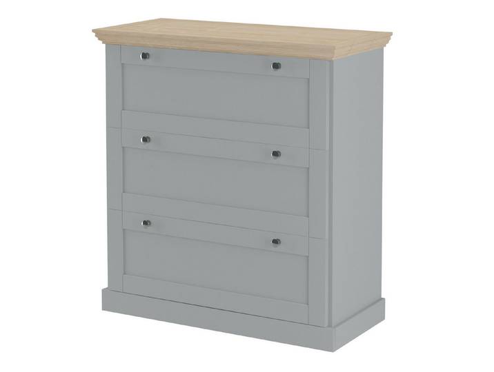freiraum Kommode Mikkel, in Grau - 75x80x35cm (BxHxT)
