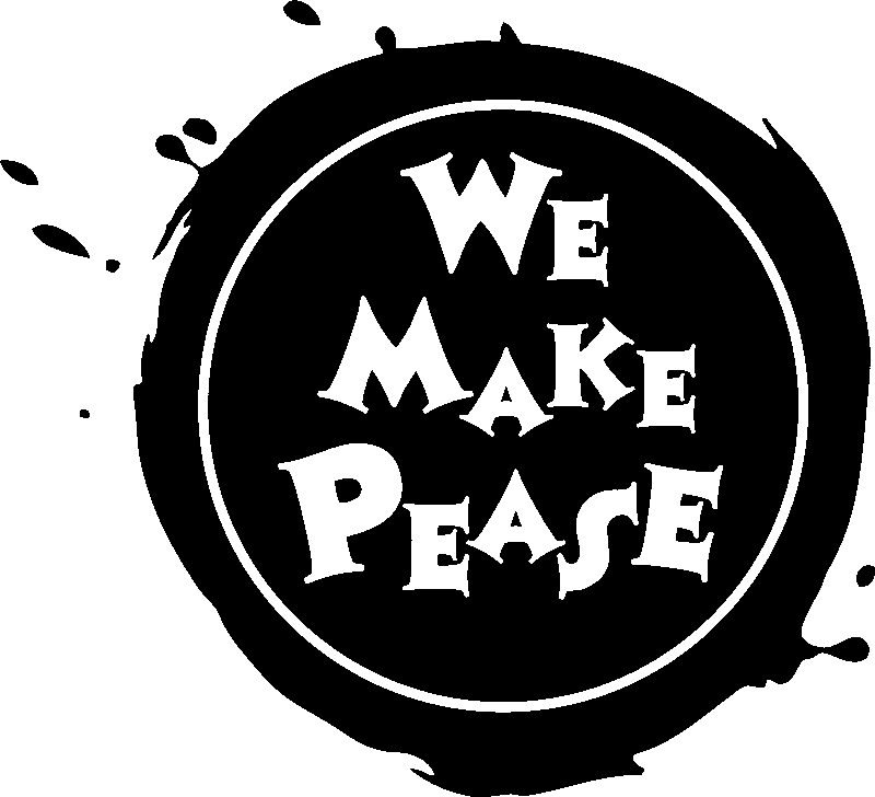 Ambiance-sticker Sticker texte We make pease